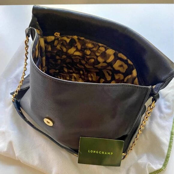 LongChamp Paris Rocks Black Leather Bag - Picture 4 of 4